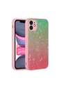 Apple iPhone 11 Uyumlu Kılıf Renk Geçişli Mermer Desenli Sert Silikon Zore Granit Kapak