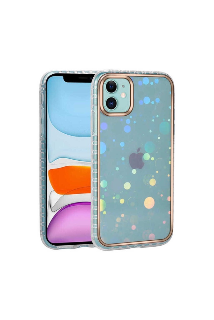 Apple iPhone 11 Uyumlu Kılıf Desenli Parlayan Transparan Zore Avva Kapak