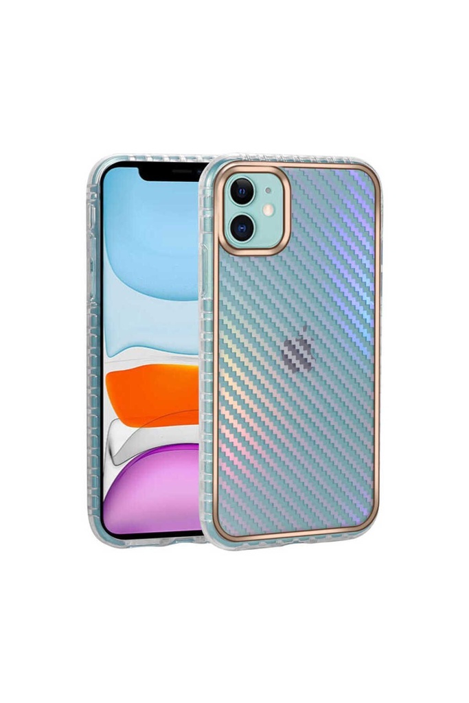 Apple iPhone 11 Uyumlu Kılıf Desenli Parlayan Transparan Zore Avva Kapak