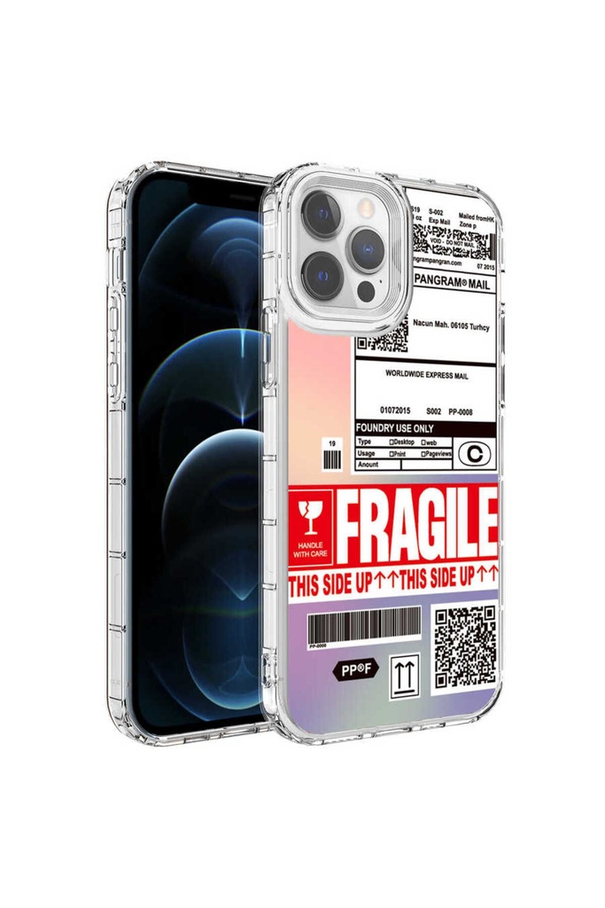 Apple iPhone 14 Pro Max Uyumlu Kılıf Kamera Korumalı Renkli Desenli Sert Silikon Zore Korn Kapak