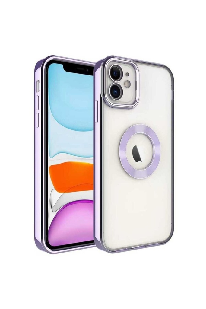 Apple iPhone 12 Uyumlu Kılıf Kamera Korumalı Logo Gösteren Zore Omega Kapak