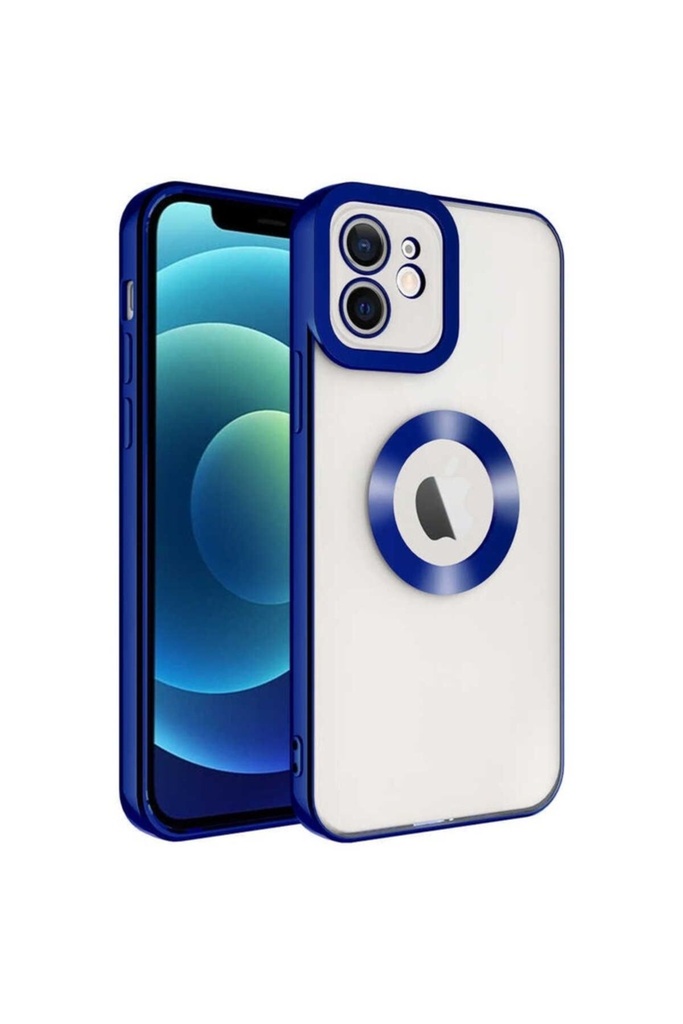 Apple iPhone 12 Uyumlu Kılıf Kamera Korumalı Logo Gösteren Zore Omega Kapak