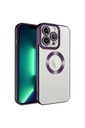 Apple iPhone 12 Pro Max Uyumlu Kılıf Kamera Korumalı Logo Gösteren Zore Omega Kapak