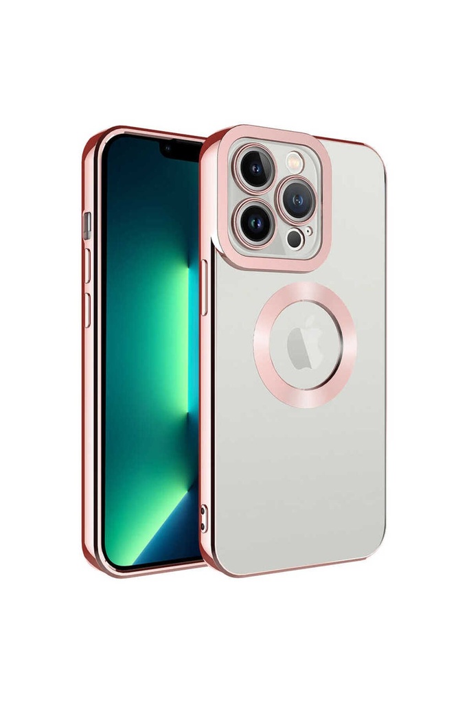 Apple iPhone 12 Pro Max Uyumlu Kılıf Kamera Korumalı Logo Gösteren Zore Omega Kapak