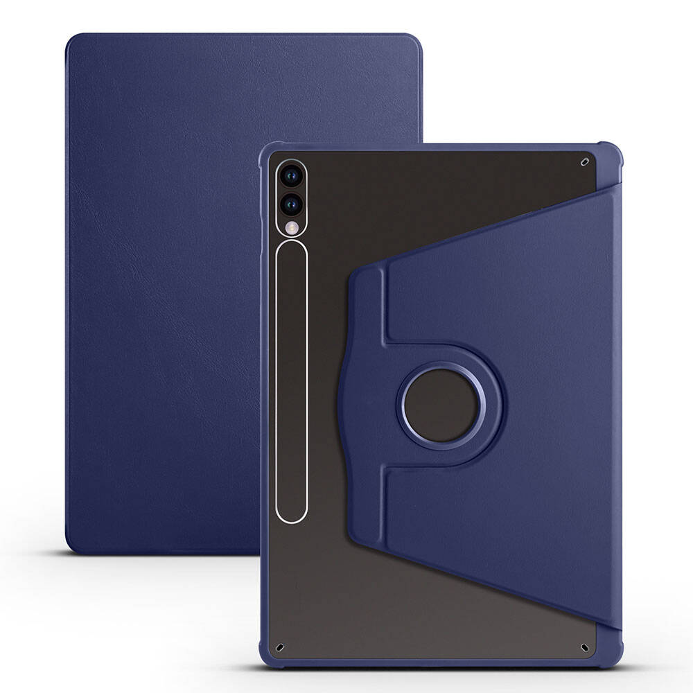 Samsung Galaxy Tab S9 Plus Uyumlu Kılıf Zore Termik Kalem Bölmeli Dönebilen Standlı Kılıf