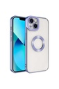 Apple iPhone 13 Uyumlu Kılıf Kamera Korumalı Logo Gösteren Zore Omega Kapak