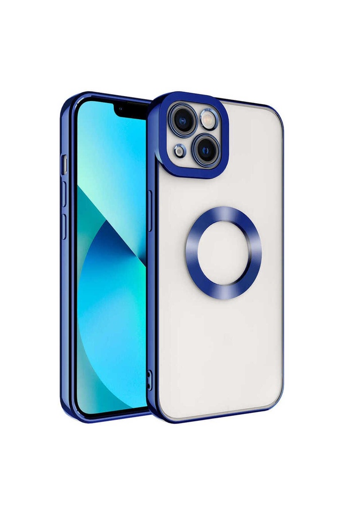 Apple iPhone 13 Uyumlu Kılıf Kamera Korumalı Logo Gösteren Zore Omega Kapak