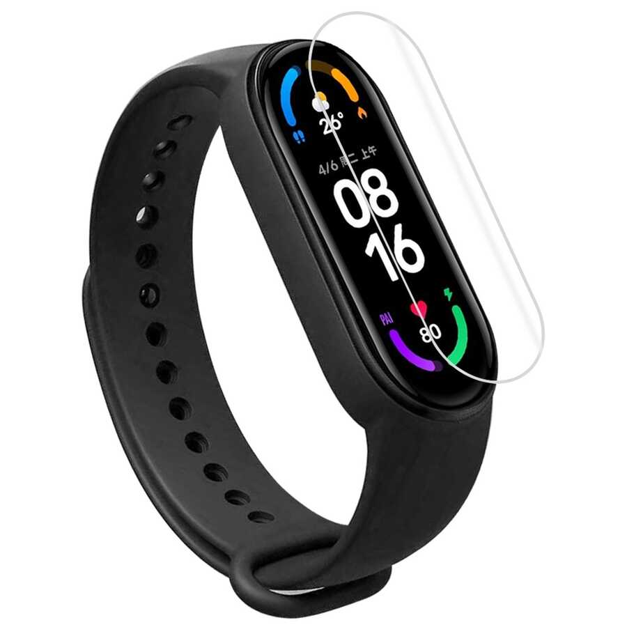 [RNZ-TA75605] Xiaomi Mi Band 7 Uyumlu Zore Narr Tpu Body Ekran Koruyucu