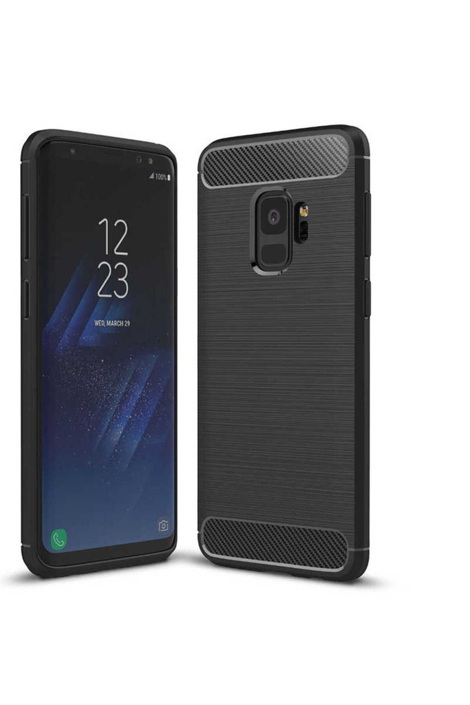 [RNZ-TA585] Samsung Galaxy S9 Plus Uyumlu Kılıf Zore Room Silikon Kapak (Siyah)