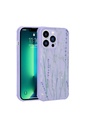 Apple iPhone 11 Pro Max Uyumlu Kılıf Simli Desenli Kamera Korumalı Parlak Zore Popy Kapak