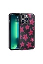 Apple iPhone 12 Pro Uyumlu Kılıf Simli Desenli Kamera Korumalı Parlak Zore Popy Kapak