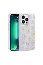 Apple iPhone 12 Pro Max Uyumlu Kılıf Simli Desenli Kamera Korumalı Parlak Zore Popy Kapak