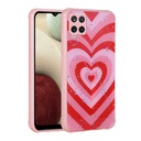 Samsung Galaxy A12 Uyumlu Kılıf Simli Desenli Kamera Korumalı Parlak Zore Popy Kapak