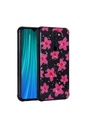 Xiaomi Redmi Note 8 Pro Uyumlu Kılıf Simli Desenli Kamera Korumalı Parlak Zore Popy Kapak