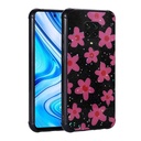 Xiaomi Redmi Note 9S Uyumlu Kılıf Simli Desenli Kamera Korumalı Parlak Zore Popy Kapak
