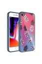 Apple iPhone 7 Uyumlu Kılıf Kamera Korumalı Desenli Sert Silikon Zore Epoksi Kapak