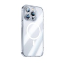 Apple iPhone 14 Pro Uyumlu Kılıf M-safe Şarj Özellikli Benks Magnetic Shiny Glass Serisi Kapak