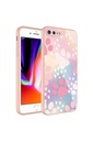 Apple iPhone 8 Plus Uyumlu Kılıf Kamera Korumalı Desenli Sert Silikon Zore Epoksi Kapak