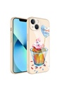 Apple iPhone 13 Uyumlu Kılıf Kamera Korumalı Desenli Sert Silikon Zore Epoksi Kapak