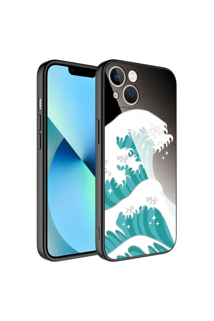 Apple iPhone 13 Uyumlu Kılıf Kamera Korumalı Desenli Sert Silikon Zore Epoksi Kapak
