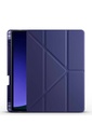 Samsung Galaxy Tab S9 Uyumlu Kılıf Zore Tri Folding Kalem Bölmeli Standlı Kılıf