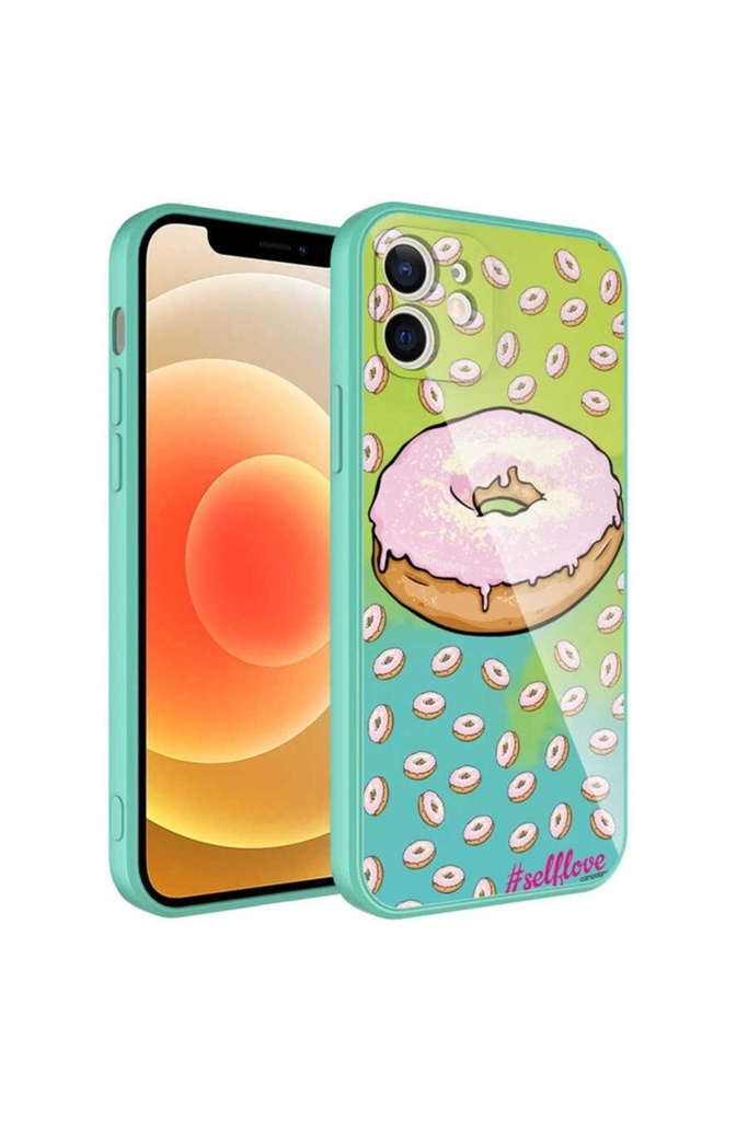 Apple iPhone 12 Uyumlu Kılıf Kamera Korumalı Desenli Sert Silikon Zore Epoksi Kapak