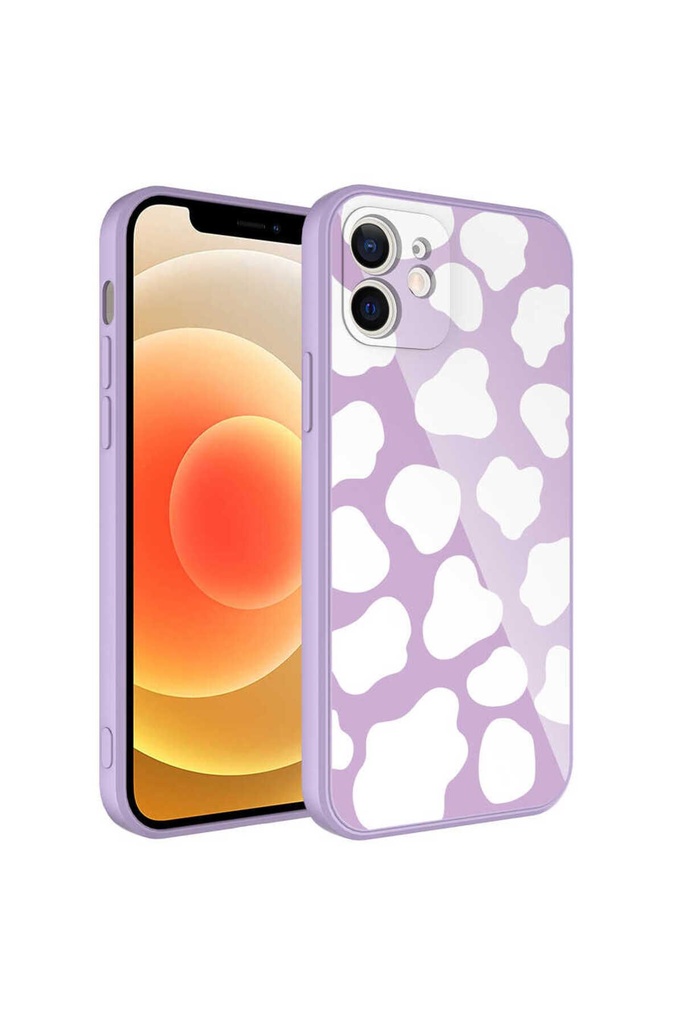 Apple iPhone 12 Uyumlu Kılıf Kamera Korumalı Desenli Sert Silikon Zore Epoksi Kapak