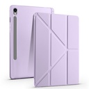 Samsung Galaxy Tab S9 Uyumlu Kılıf Zore Tri Folding Kalem Bölmeli Standlı Kılıf