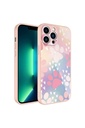 Apple iPhone 12 Pro Max Uyumlu Kılıf Kamera Korumalı Desenli Sert Silikon Zore Epoksi Kapak
