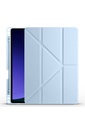 Samsung Galaxy Tab S9 Uyumlu Kılıf Zore Tri Folding Kalem Bölmeli Standlı Kılıf