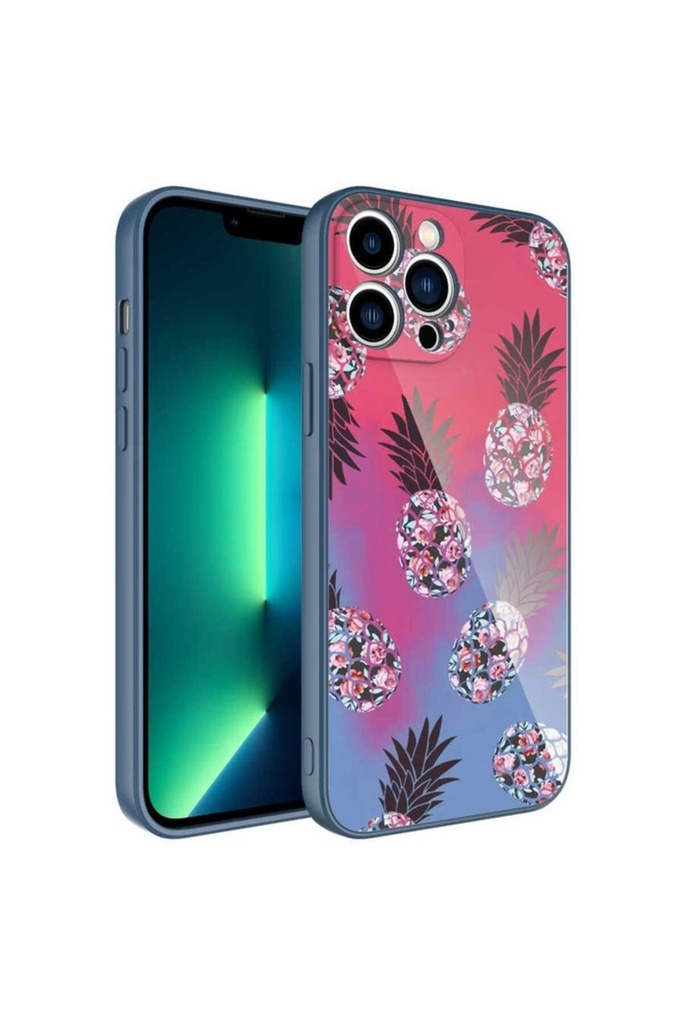 Apple iPhone 13 Pro Uyumlu Kılıf Kamera Korumalı Desenli Sert Silikon Zore Epoksi Kapak