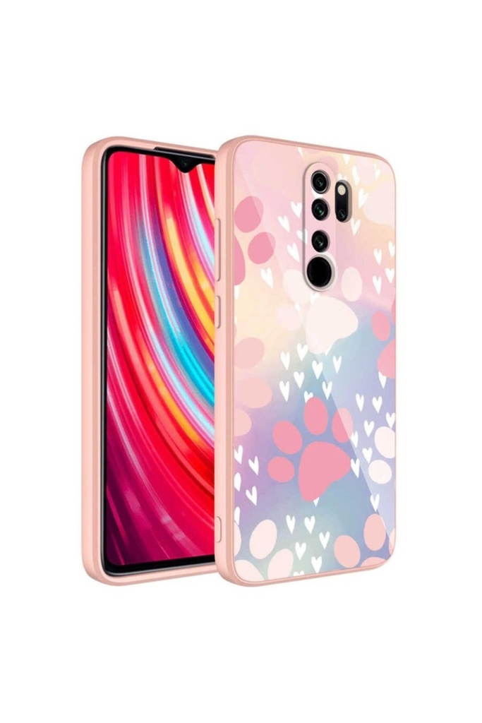 Xiaomi Redmi Note 8 Pro Uyumlu Kılıf Kamera Korumalı Desenli Sert Silikon Zore Epoksi Kapak