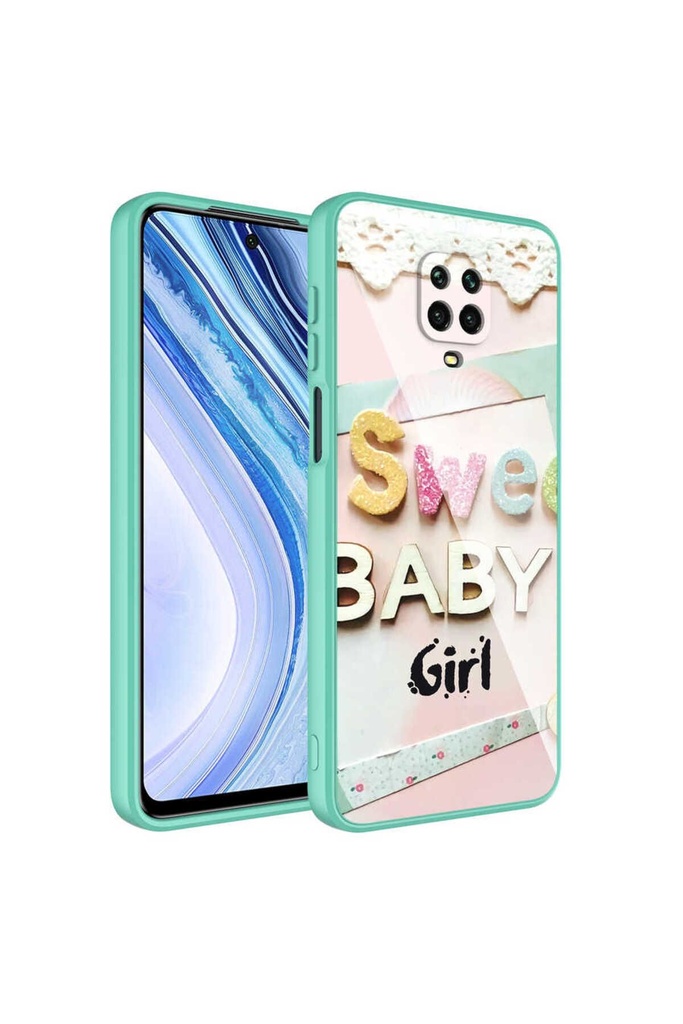[RNZ-TA76078] Xiaomi Redmi Note 9 Pro Uyumlu Kılıf Kamera Korumalı Desenli Sert Silikon Zore Epoksi Kapak (NO5)