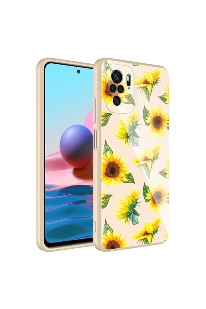 Xiaomi Redmi Note 10 Uyumlu Kılıf Kamera Korumalı Desenli Sert Silikon Zore Epoksi Kapak