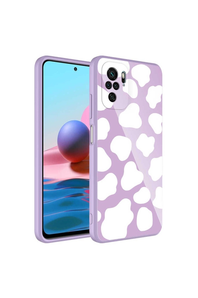 Xiaomi Redmi Note 10 Uyumlu Kılıf Kamera Korumalı Desenli Sert Silikon Zore Epoksi Kapak