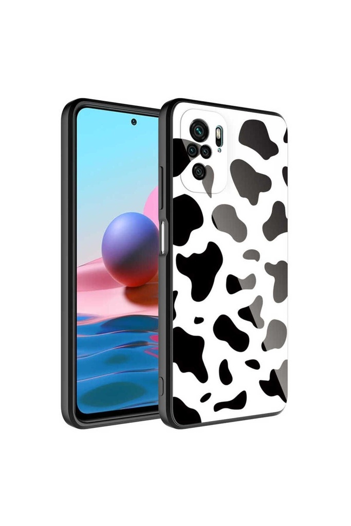 Xiaomi Redmi Note 10 Uyumlu Kılıf Kamera Korumalı Desenli Sert Silikon Zore Epoksi Kapak