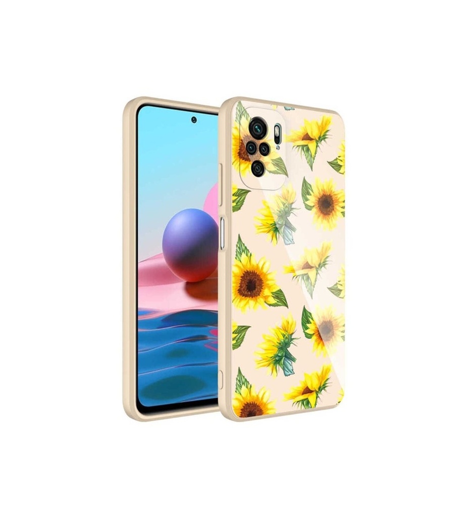 Xiaomi Redmi Note 10S Uyumlu Kılıf Kamera Korumalı Desenli Sert Silikon Zore Epoksi Kapak