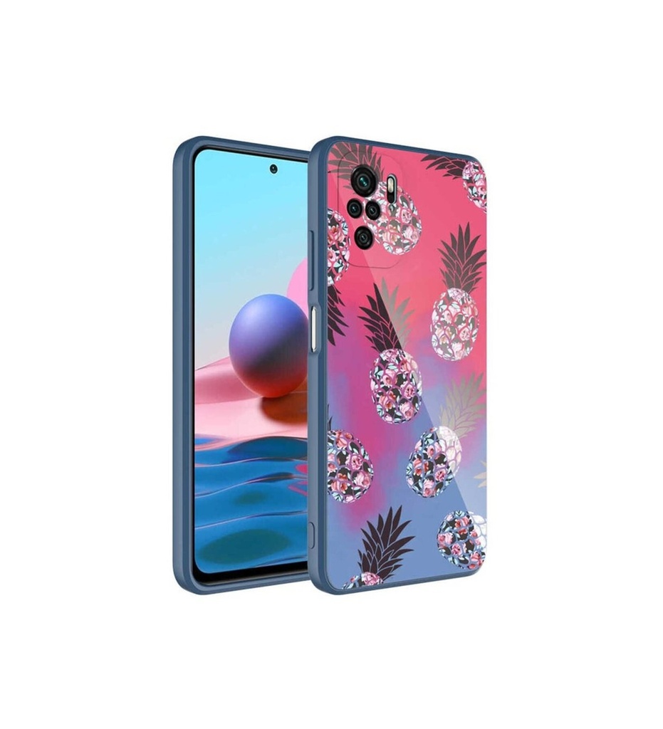 Xiaomi Redmi Note 10S Uyumlu Kılıf Kamera Korumalı Desenli Sert Silikon Zore Epoksi Kapak