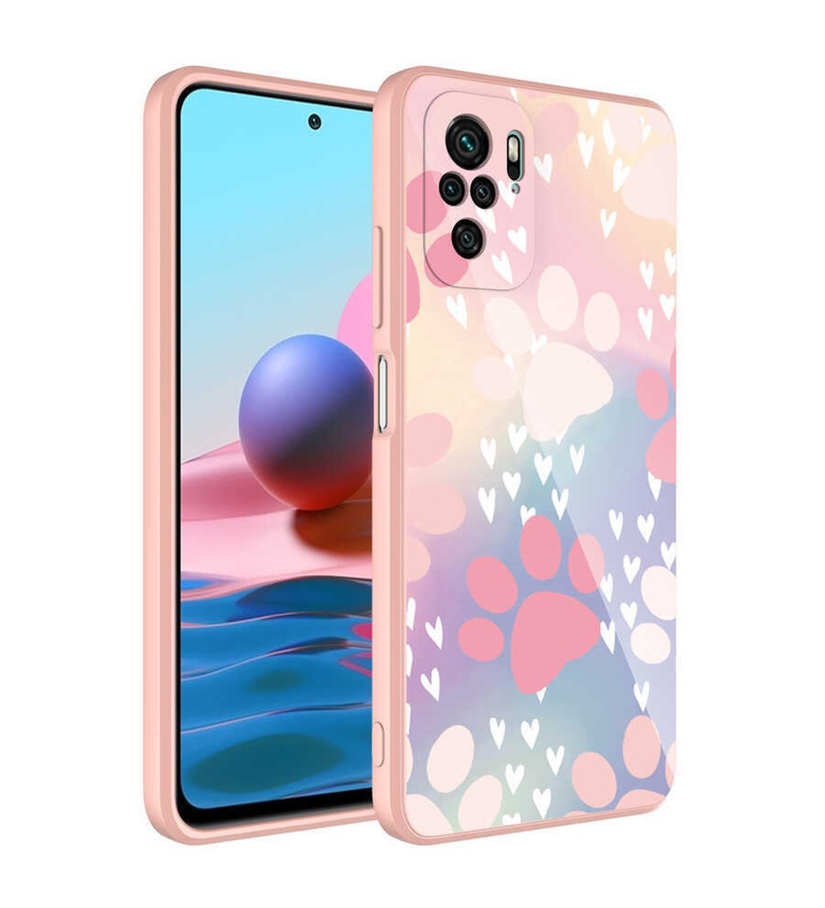 Xiaomi Redmi Note 10S Uyumlu Kılıf Kamera Korumalı Desenli Sert Silikon Zore Epoksi Kapak