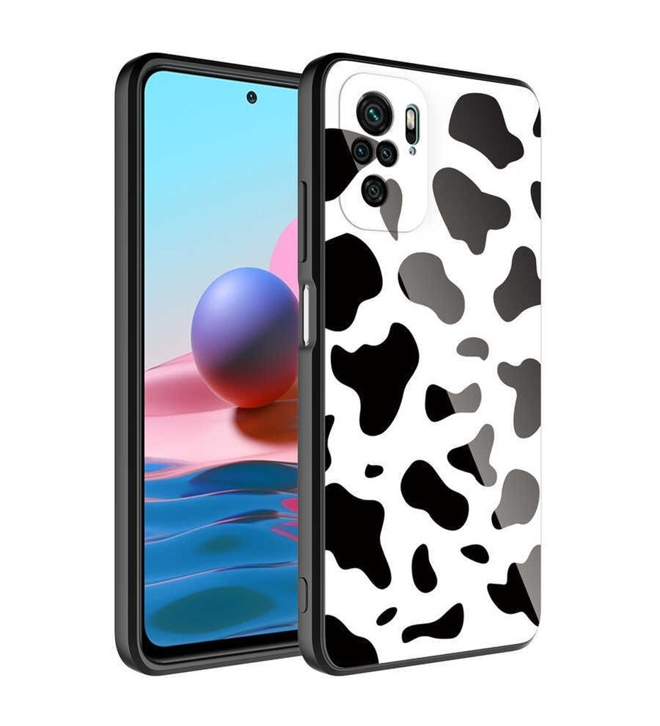Xiaomi Redmi Note 10S Uyumlu Kılıf Kamera Korumalı Desenli Sert Silikon Zore Epoksi Kapak
