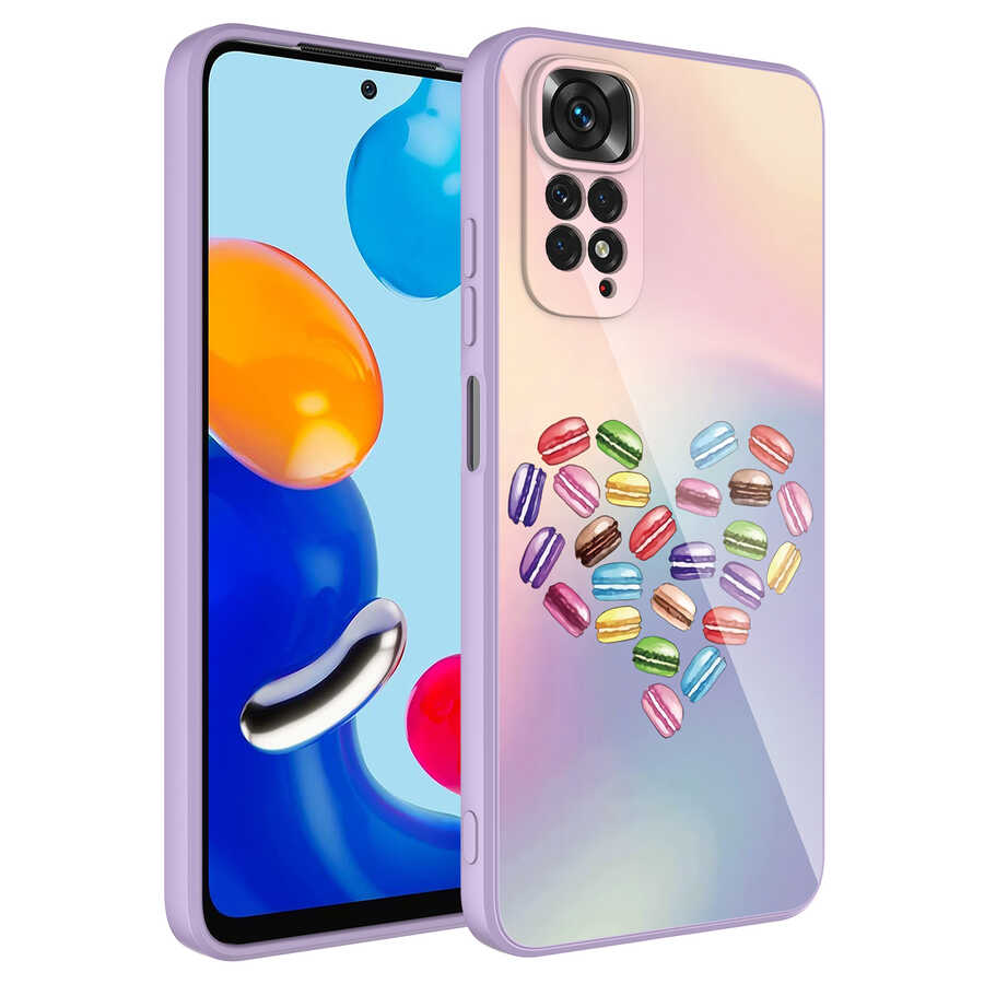 Xiaomi Redmi Note 11 Global Uyumlu Kılıf Kamera Korumalı Desenli Sert Silikon Zore Epoksi Kapak