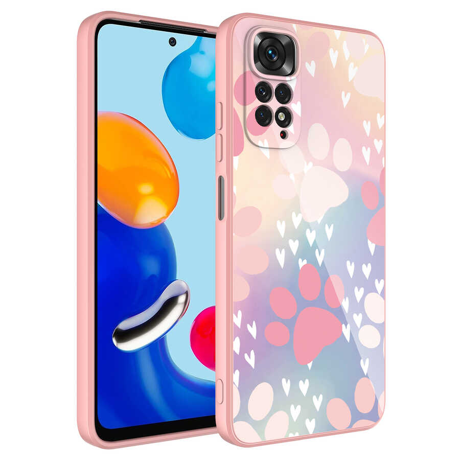 Xiaomi Redmi Note 11S Global Uyumlu Kılıf Kamera Korumalı Desenli Sert Silikon Zore Epoksi Kapak