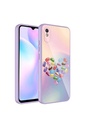 Xiaomi Redmi 9A Uyumlu Kılıf Kamera Korumalı Desenli Sert Silikon Zore Epoksi Kapak