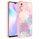 Xiaomi Redmi 9A Uyumlu Kılıf Kamera Korumalı Desenli Sert Silikon Zore Epoksi Kapak