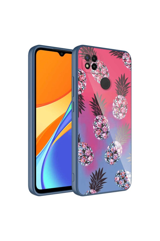 Xiaomi Redmi 9C Uyumlu Kılıf Kamera Korumalı Desenli Sert Silikon Zore Epoksi Kapak