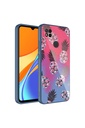 Xiaomi Redmi 9C Uyumlu Kılıf Kamera Korumalı Desenli Sert Silikon Zore Epoksi Kapak