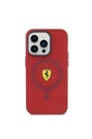 Apple iPhone 15 Pro Max Uyumlu Kılıf Ferrari Orjinal Lisanslı M-safe Şarj Özellikli Kontrast Bumper Kapak