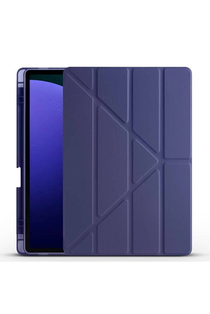 Samsung Galaxy Tab S9 Plus Uyumlu Kılıf Zore Tri Folding Kalem Bölmeli Standlı Kılıf