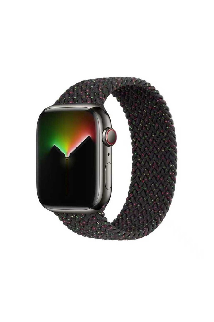 Apple Watch 44mm Uyumlu Kordon Hasır Örgü Esnek KRD-32 XSmall Kayış