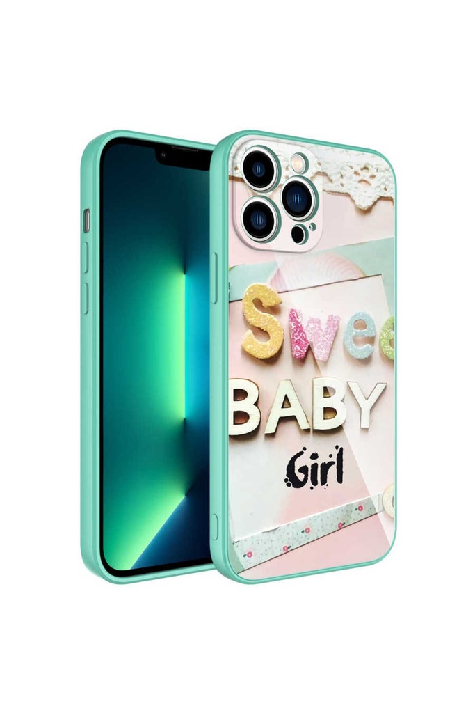 Samsung Galaxy M12 Uyumlu Kılıf Kamera Korumalı Desenli Sert Silikon Zore Epoksi Kapak